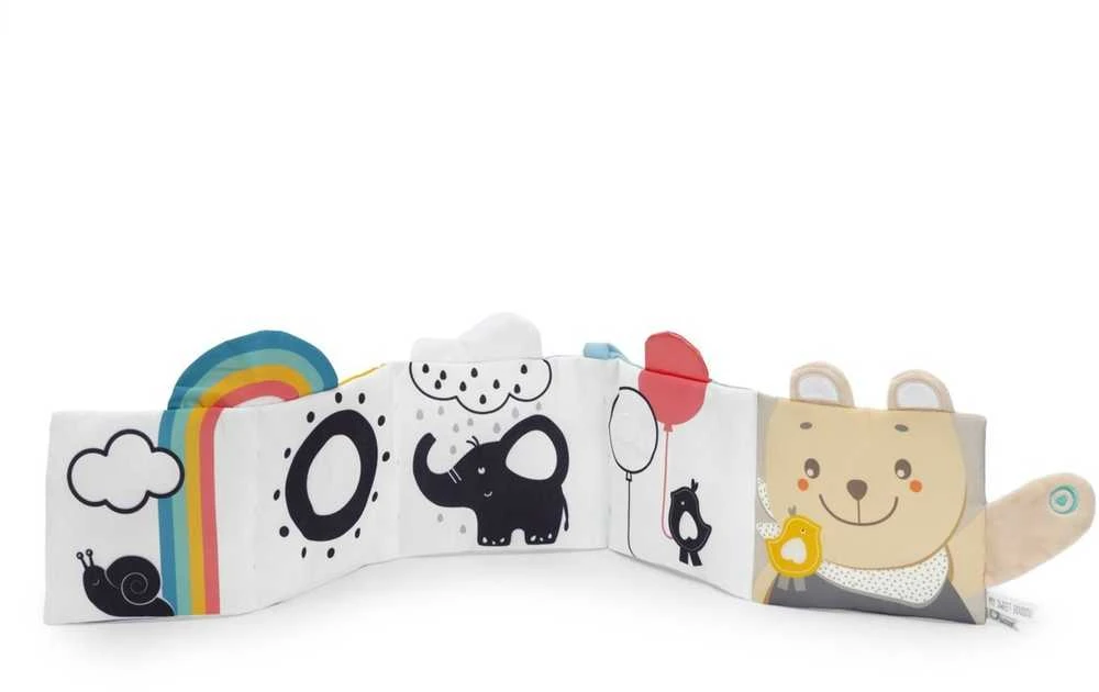 Chicco 3 viename kontrastingų audinių knygų rinkinys