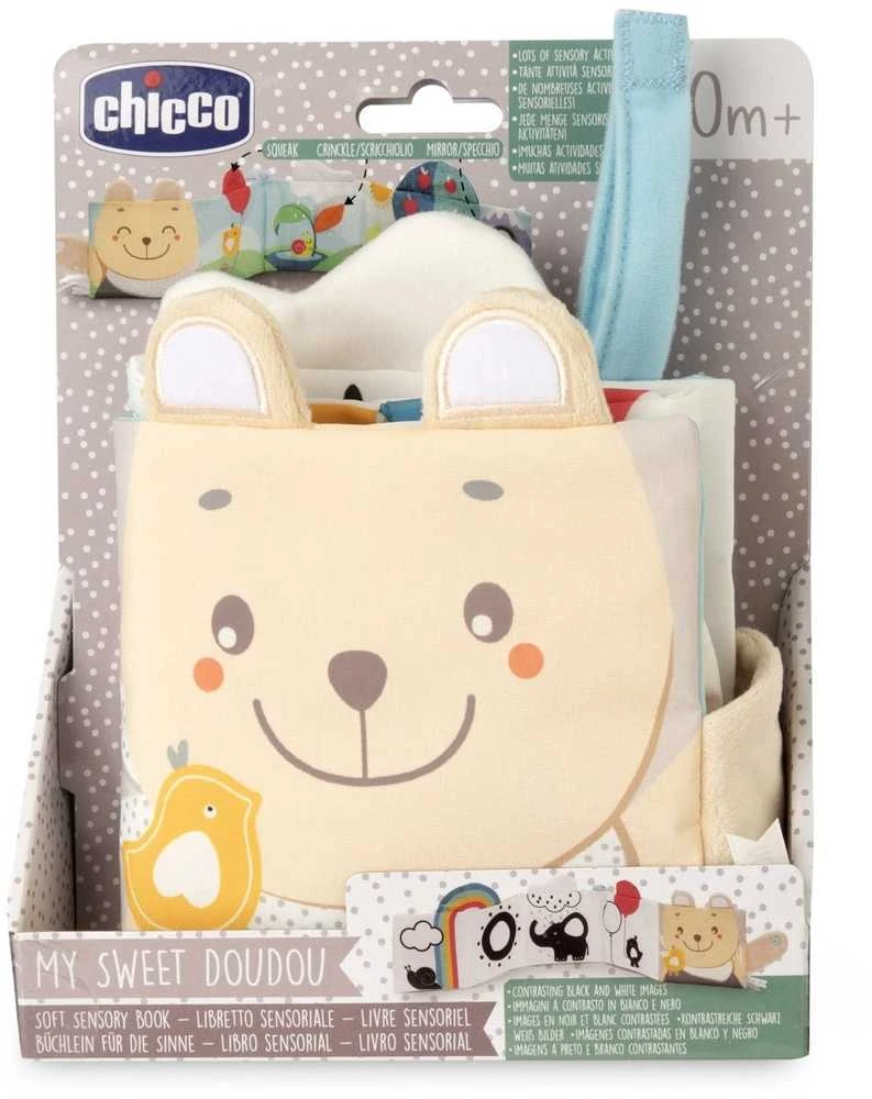 Chicco 3 viename kontrastingų audinių knygų rinkinys