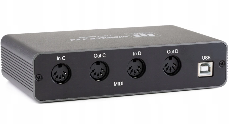 MIO MIDITECH MIDIFACE 4x4 Thru/Merge – MIDI/USB sąsaja