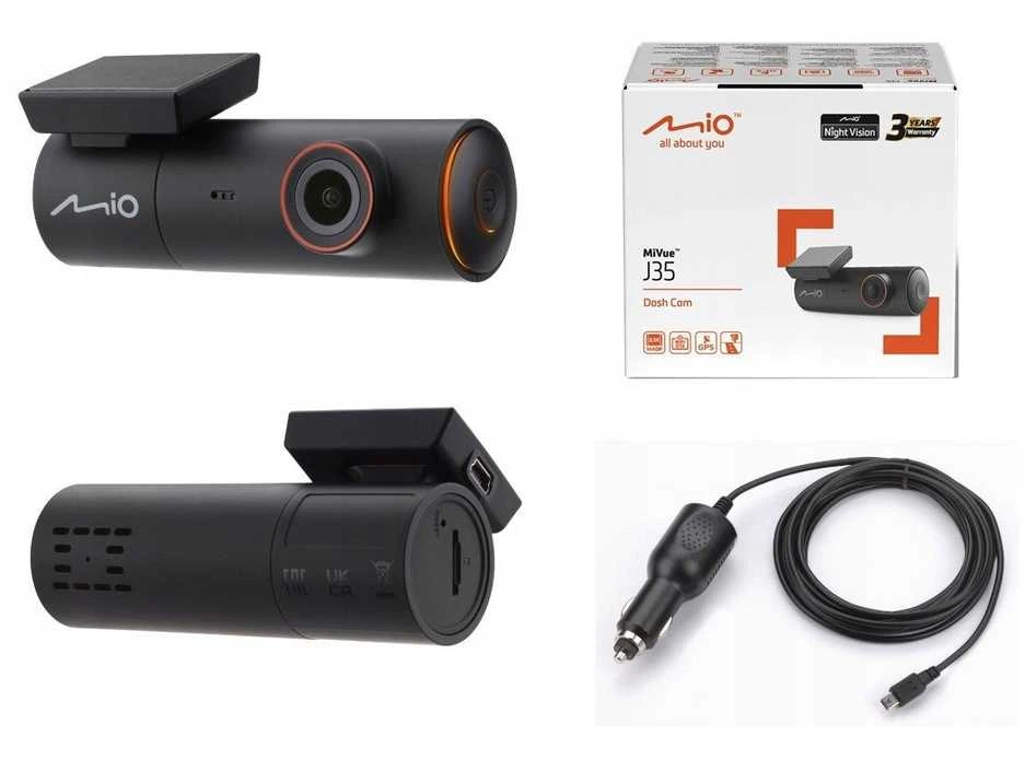 Vaizdo registratorius Mio MiVue™ J35 I 2.5K 1440P I WiFi I OTA I GPS I Speedcam