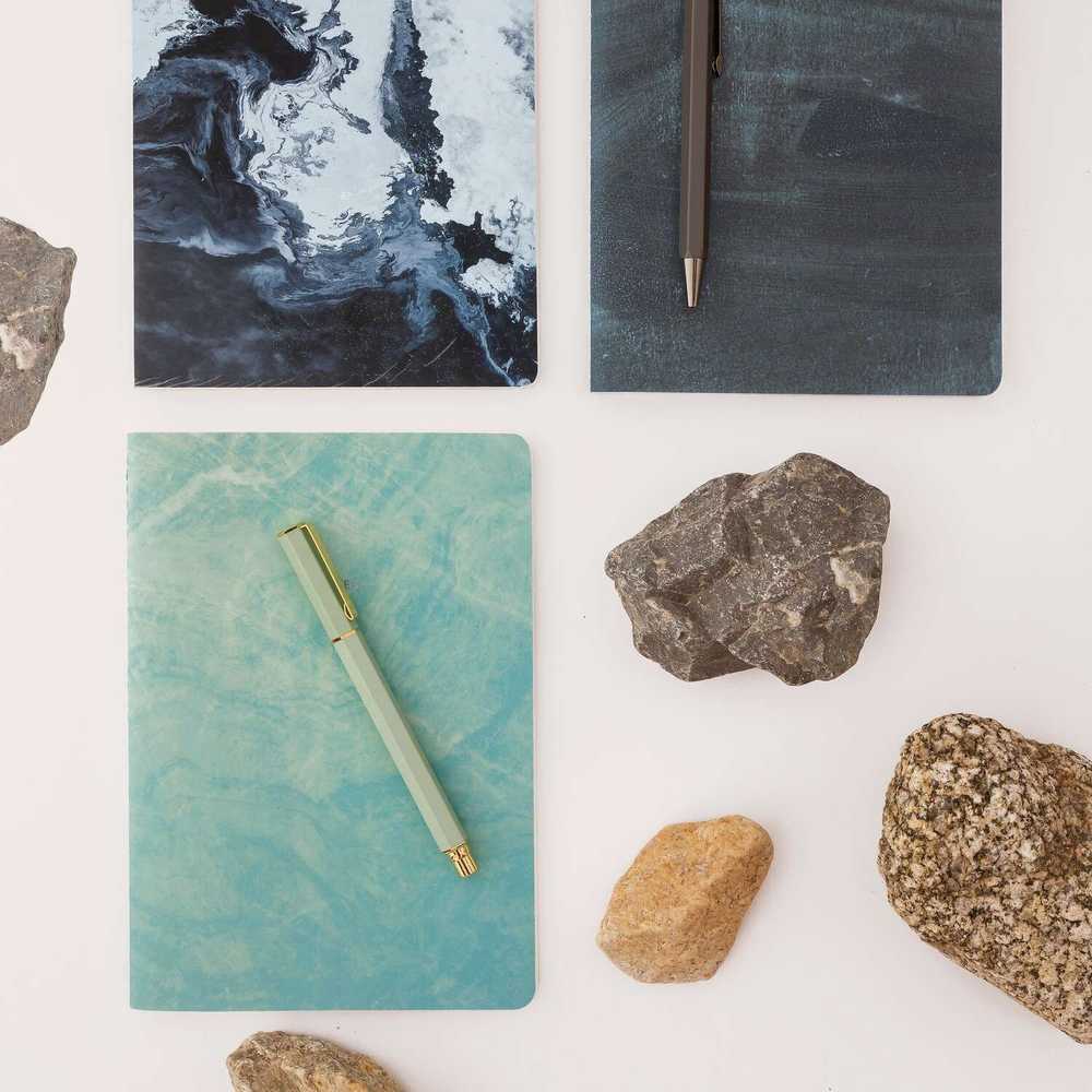 MIQUELRIUS Miquelrius STONE PAPER zeszyt A5 balta Žalias žalia