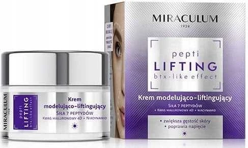 Miraculum Pepti Lifting Deep Firming Lifting Day Kremas stangrinamasis dieninis veido kremas, 50 ml