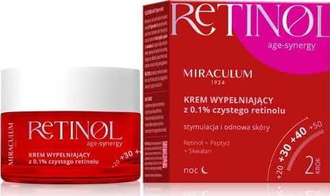 Miraculum „Age-Synergy Retinol“ naktinis užpildomasis kremas su 0,1 % gryno retinolio, 50 ml