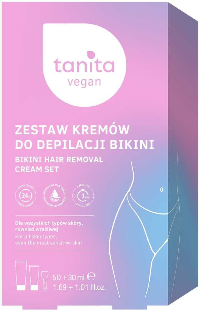 Miraculum TANITA Rinkinys kremów do depilacji bikini (Krem do depilacji 50ml + Balsam po depilacji 30ml)