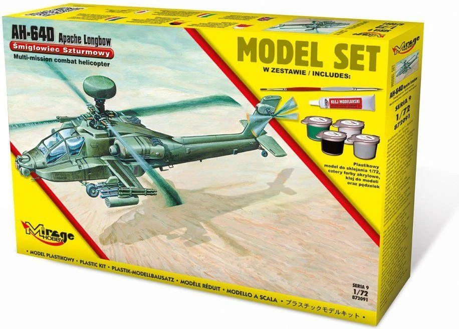 Mirage AH-64D Apache Longbow modelių rinkinys [American Attack Helicopter (872091)