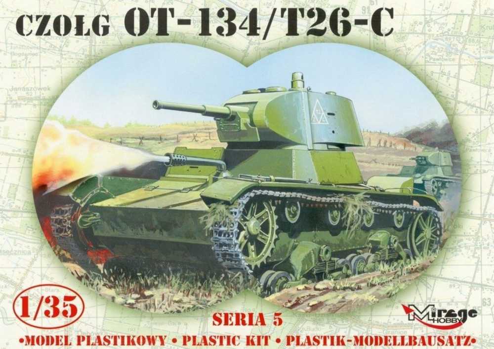 Mirage Modeliai Mirage rinkinys/sukurta. Tankas OT-134/T26 S05 35309