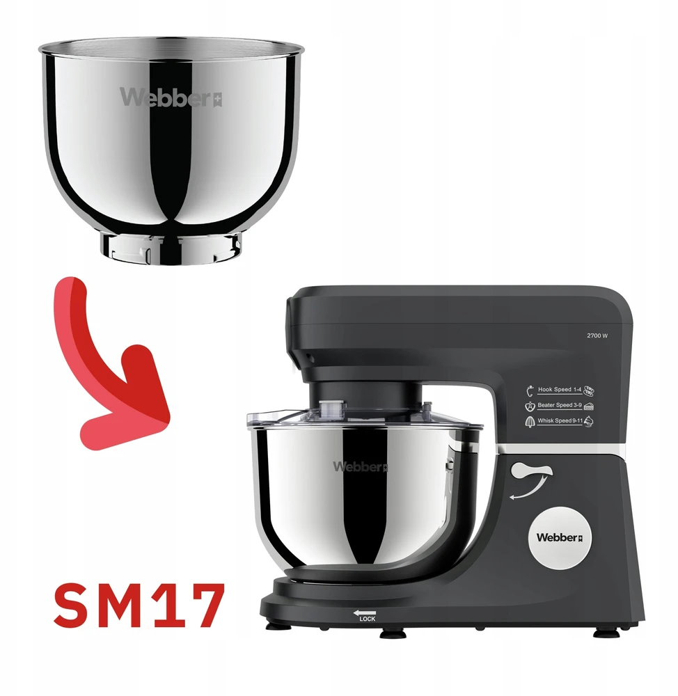 Webber Misa INOX 6L robotui Webber SM17 – originali, talpi, keičiama misa