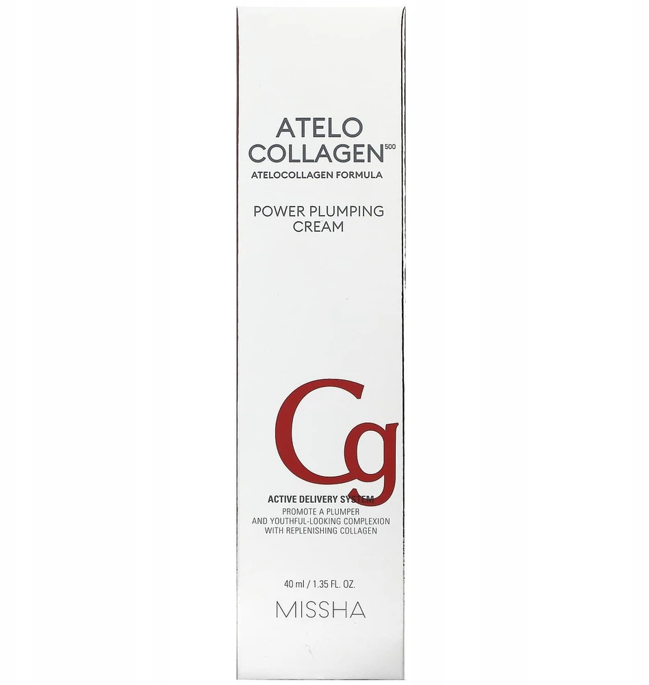 Missha Atelo Collagen 500 Power Plumping Kreminis stangrinamasis veido kremas, 40 ml