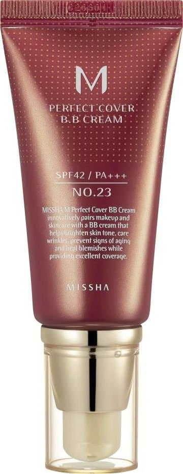Missha M Perfect Cover BB kremas SPF 42 PA+++ Nr.23 Natural Beige, 50 ml