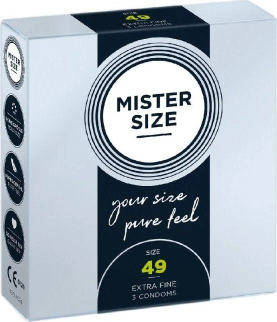 Mister Size 49mm pakuotė po 3 vnt