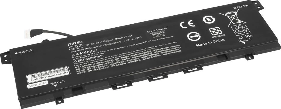 Mitsu KC04XL HSTNN-IB8K HP Envy x360 13-AG 13-AR 13-AH 13-AQ serija 3454 mAh (53 Wh) 15,4 V baterija
