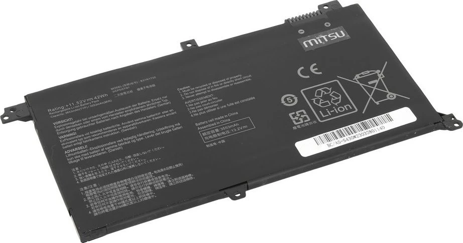 Nešiojamojo kompiuterio maitinimo adapteris Mitsu Bateria B31N1732 do Asus Vivobook S430 X430U K430