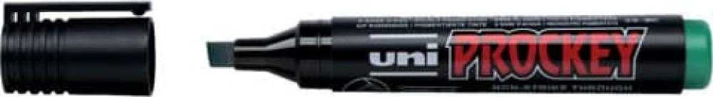 Mitsubishi Electric Uni Mitsubishi Pieštukas Žymeklis su vandens pagrindo tušu Uni Prockey PM-126, 1-5.7 mm, kirsta galvutė, žalias 1217-027