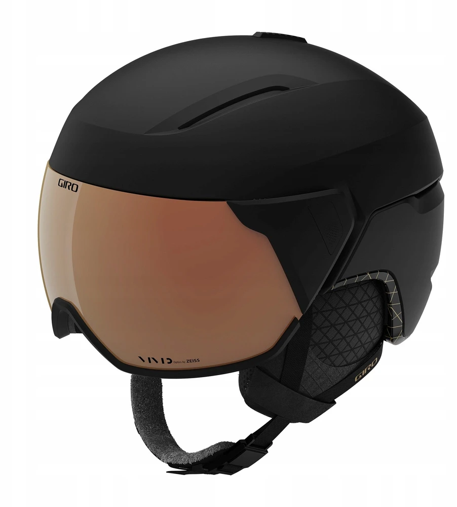MIVIDA GIRO ARIA SPHERICAL žieminis šalmas, matinės juodos spalvos, S dydis (52-55,5 cm)