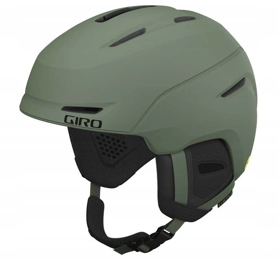 MIVIDA GIRO NEO žieminis šalmas matinės žalios spalvos S dydis (52-55,5 cm) (NAUJIENA 2024/2025)