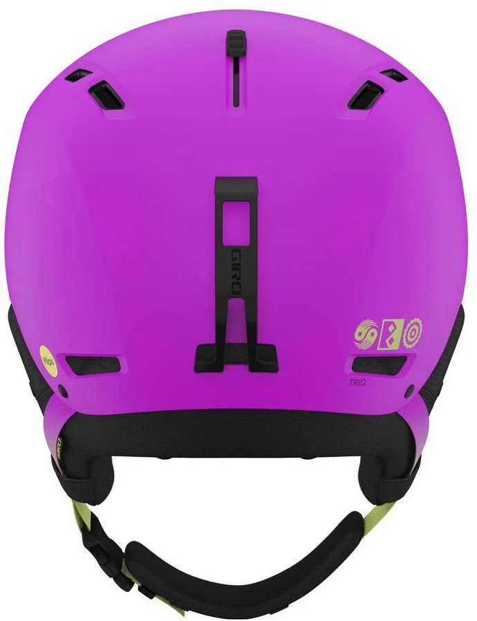 MIVIDA Žieminis šalmas GIRO TRIG MIPS matinės violetinės spalvos su pastoge, S dydis (52-55,5 cm) (NAUJIENA 2024/2025)