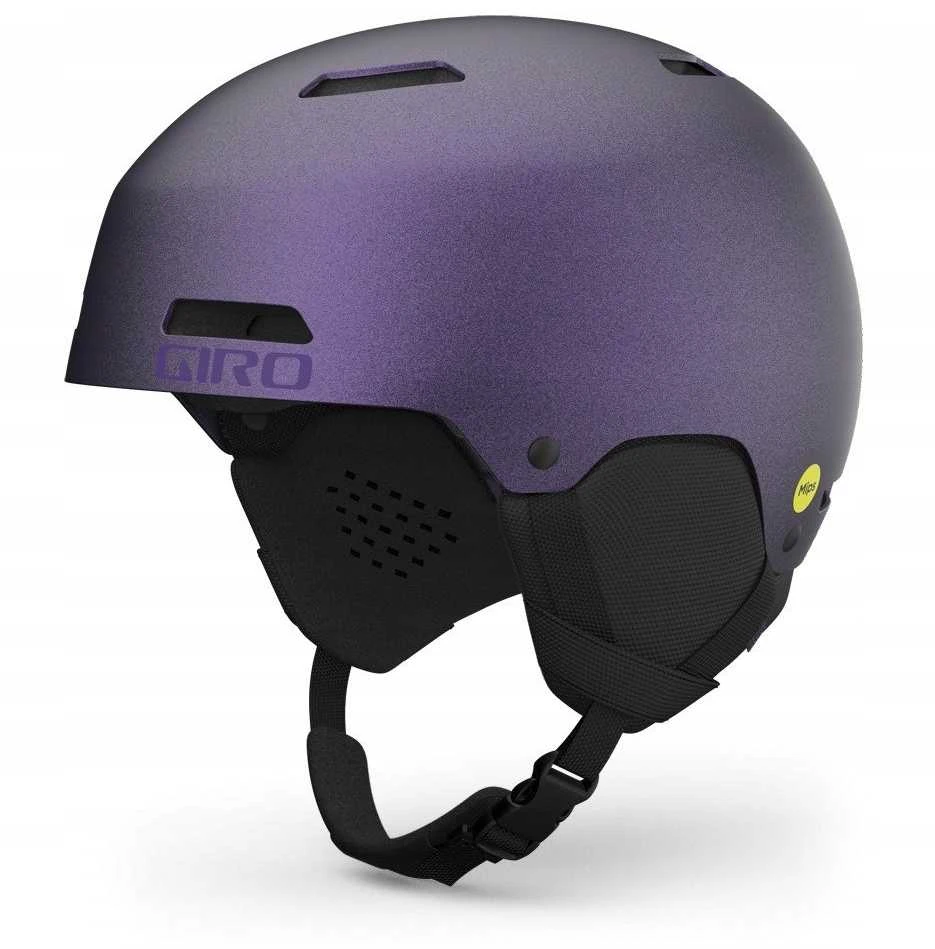 MIVIDA Kask zimowy GIRO LEDGE FS matte juodas / violetinė pearl dydis S (52-55.5 cm) (NEW 2023/2024)