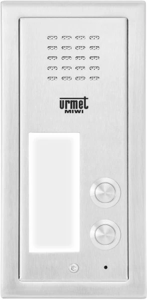 Miwi Urmet 6025/402 URMET Durų telefonų rinkinys su dviem iškvietimo mygtukais, įleidžiamas į sieną