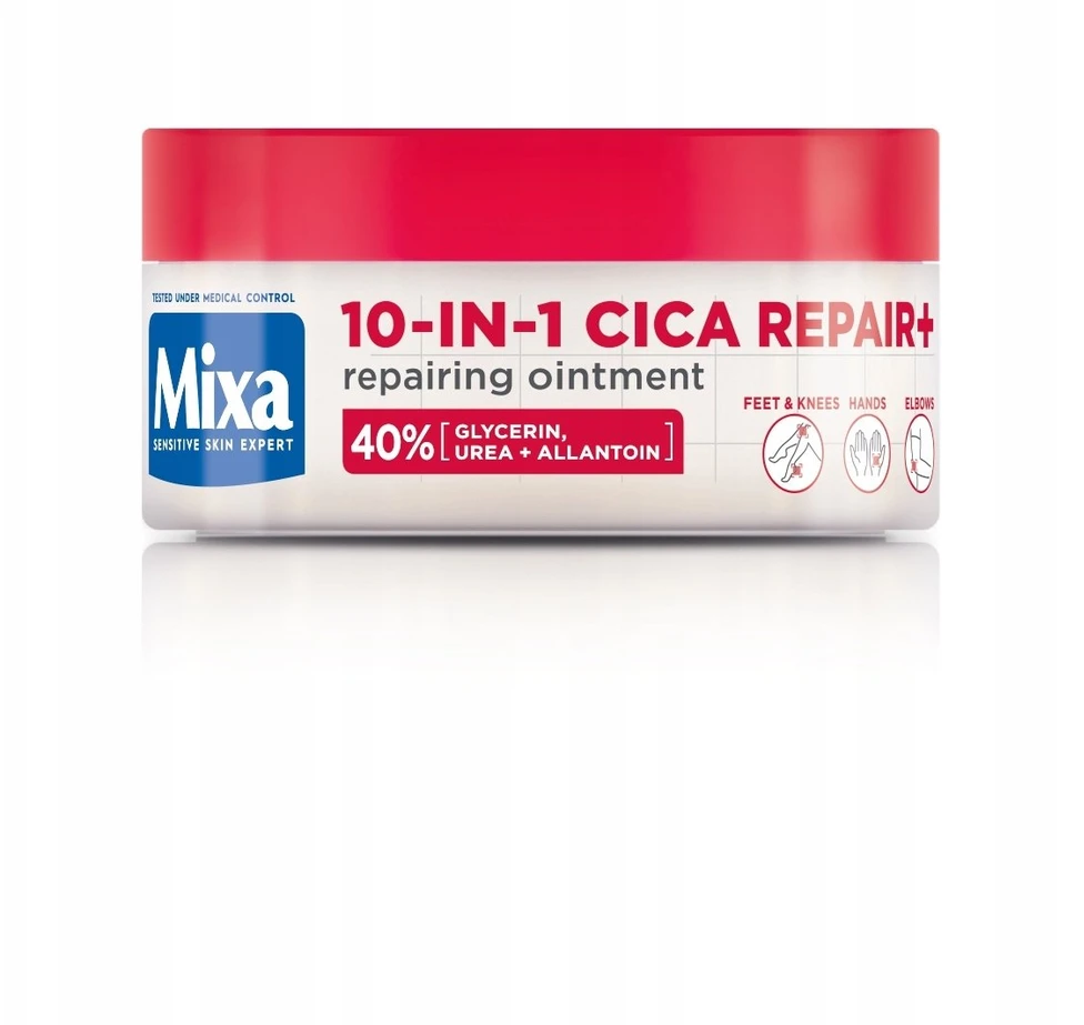 „Mixa Cica Repair+“ koncentruotas regeneruojamasis kremas 10in1, 150 ml