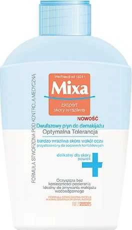 MIXA Optimal Tolerance Two Phace Make Up Remover dvifazis makiažo valiklis, 125 ml