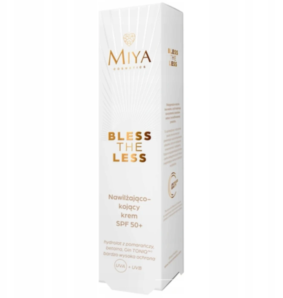 Miya Cosmetics Bless The Less nawilżająco-kojący krem SPF50+ 50ml