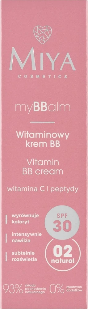 MIYA myBBalm Vitamin BB kremas SPF30 02 30 ml