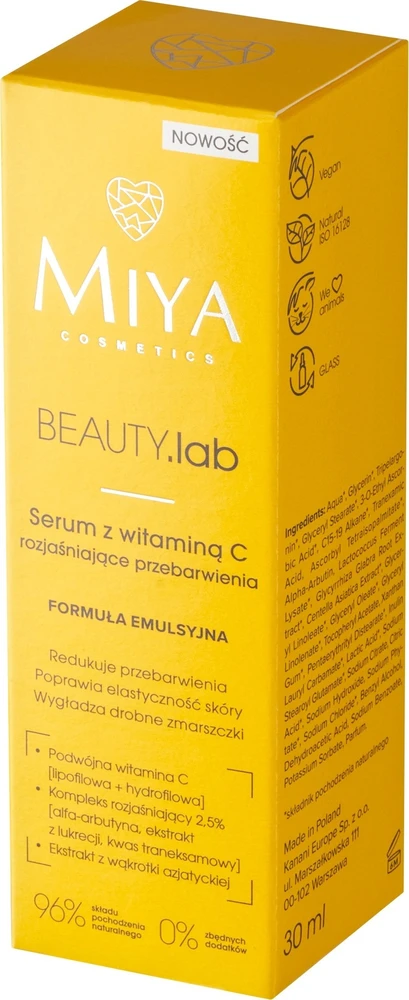 Miya Cosmetics BEAUTY Lab Serum, 30 ml