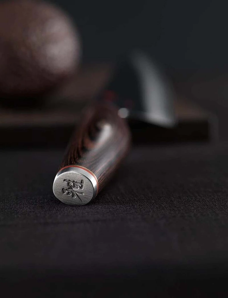 Miyabi Santoku peilis 14 cm, Raudona, Glotnus