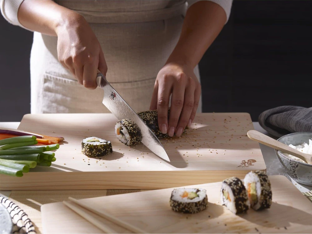 Zwilling Verschiedene MIYABI Gyutoh sidabrinė, Masur beržinė rankena, 200mm