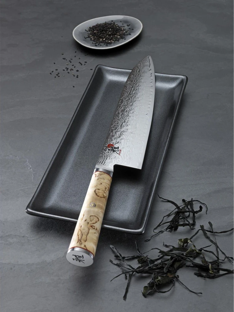 Zwilling Verschiedene MIYABI Gyutoh sidabrinė, Masur beržinė rankena, 200mm