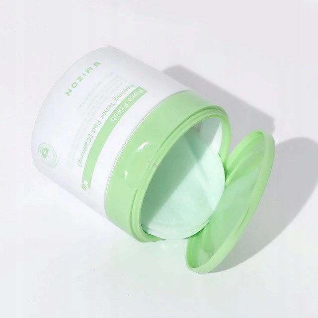 Šveičiamieji padeliai veido odos valymui Mizon Pore Fresh Peeling Toneris Pad Calming, ramina odą, skirti mišriai, riebiai odai, 60 padelių