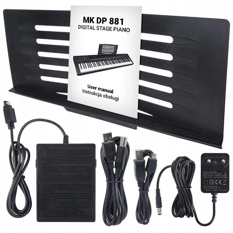 Skaitmeninis pianinas MK DP 881 su mokymosi klavišais