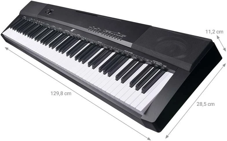 MK WP 881 skaitmeninis pianinas, klavišai, skirti mokytis groti