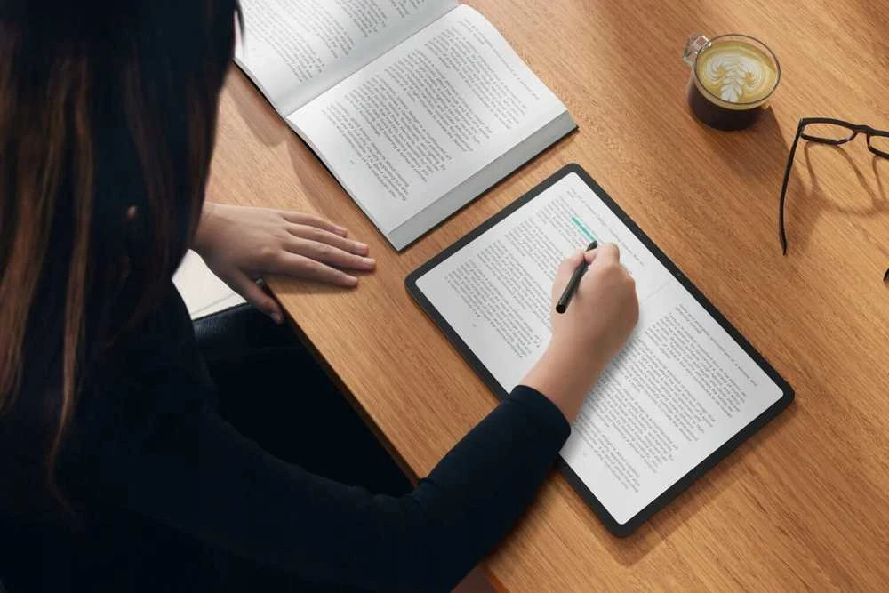 Planšetinis kompiuteris TCL NXTPAPER 14 Wi-Fi, Pilkas, su dėklu ir pieštuku