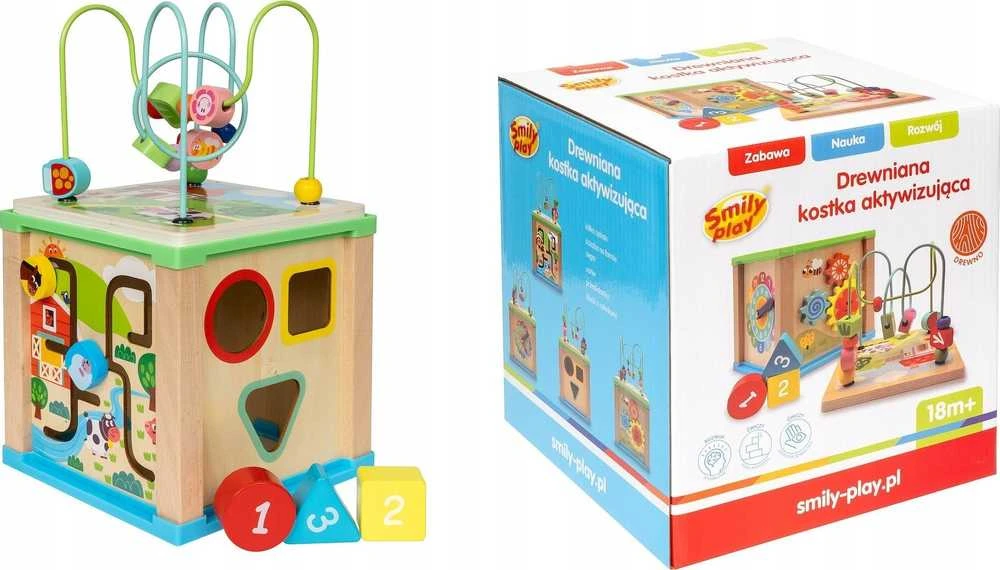 SMILY PLAY SPW84950 medinis veiklos kubas