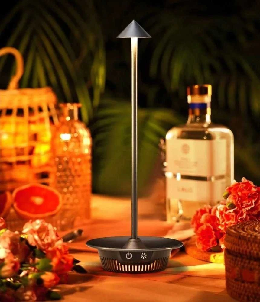 Techly Belaidė LED lempa su RGB pagrindu, lietimui jautri, reguliuojamo ryškumo