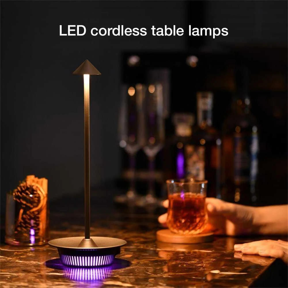 Techly Belaidė LED lempa su RGB pagrindu, lietimui jautri, reguliuojamo ryškumo