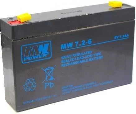 Mpl Power Elektro AKUMULIATORIUS 6V/7.2AH-MWS MW Power