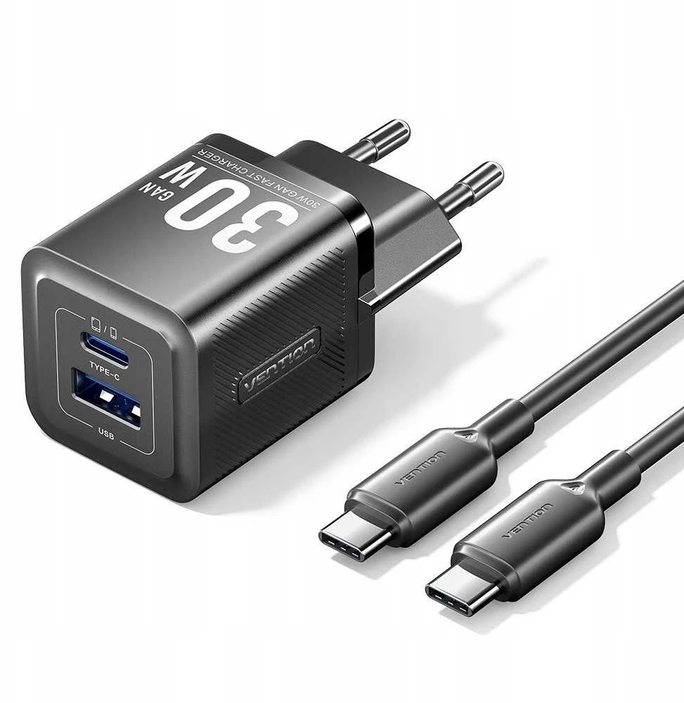 MOBILIOJO ĮKROVIKLIS SIENINIS USB + LAIDAS/30W 2P TZ-FEQB0-EU-01 VENTION