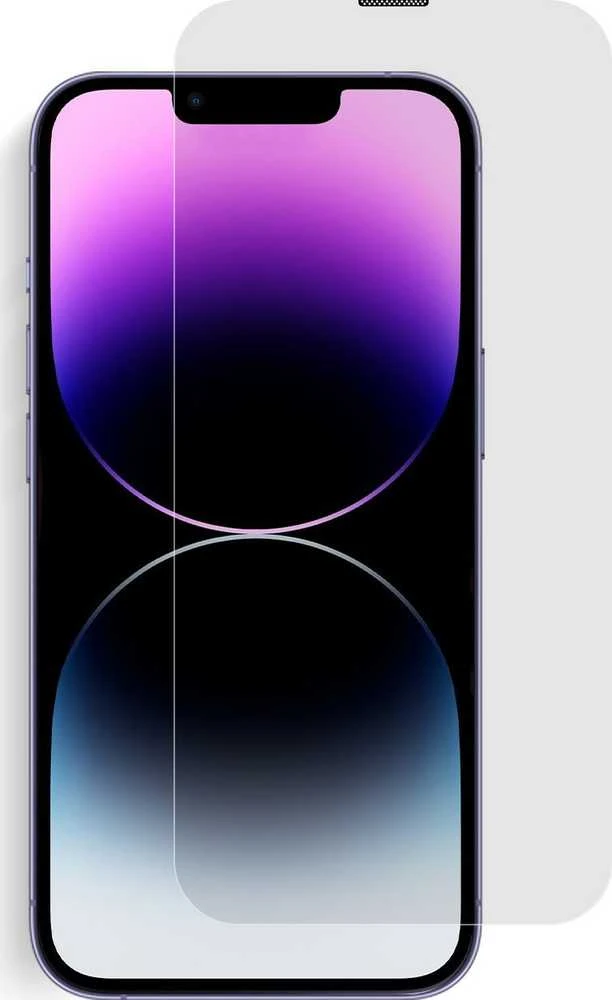 „Mobile Origin“ ekrano apsaugos „iPhone 14 Plus / 13 Pro Max“ su lengvai aplikuojamais apsauginiais lipdukais, 2 vnt. pakuotėje.