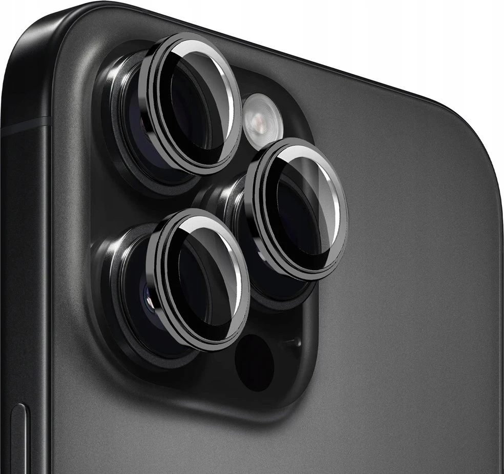 „Mobile Origin Easy Lens“ apsauginiai dėklai, juodi – „iPhone 16 Pro / 16 Pro Max“