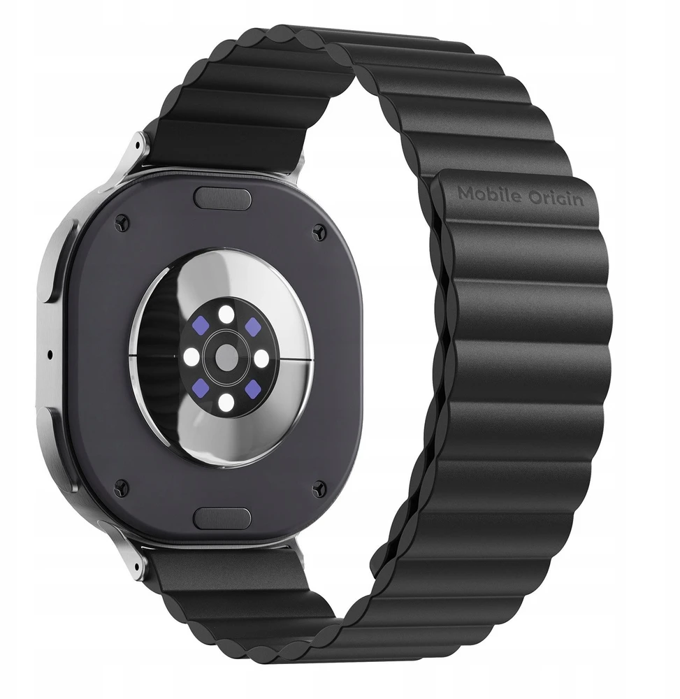 Mobile Origin Easy Strap magnetinis dirželis, skirtas Galaxy Watch 8, juodas