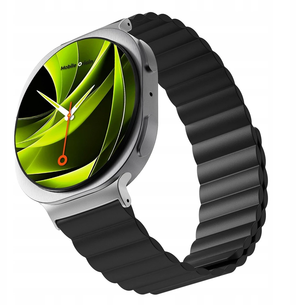 Mobile Origin Easy Strap magnetinis dirželis, skirtas Galaxy Watch 8, juodas
