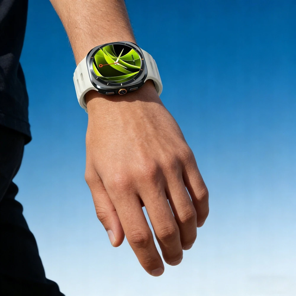 „Mobile Origin Easy Strap“ silikoninis dirželis Galaxy Watch Ultra 47mm Starlight