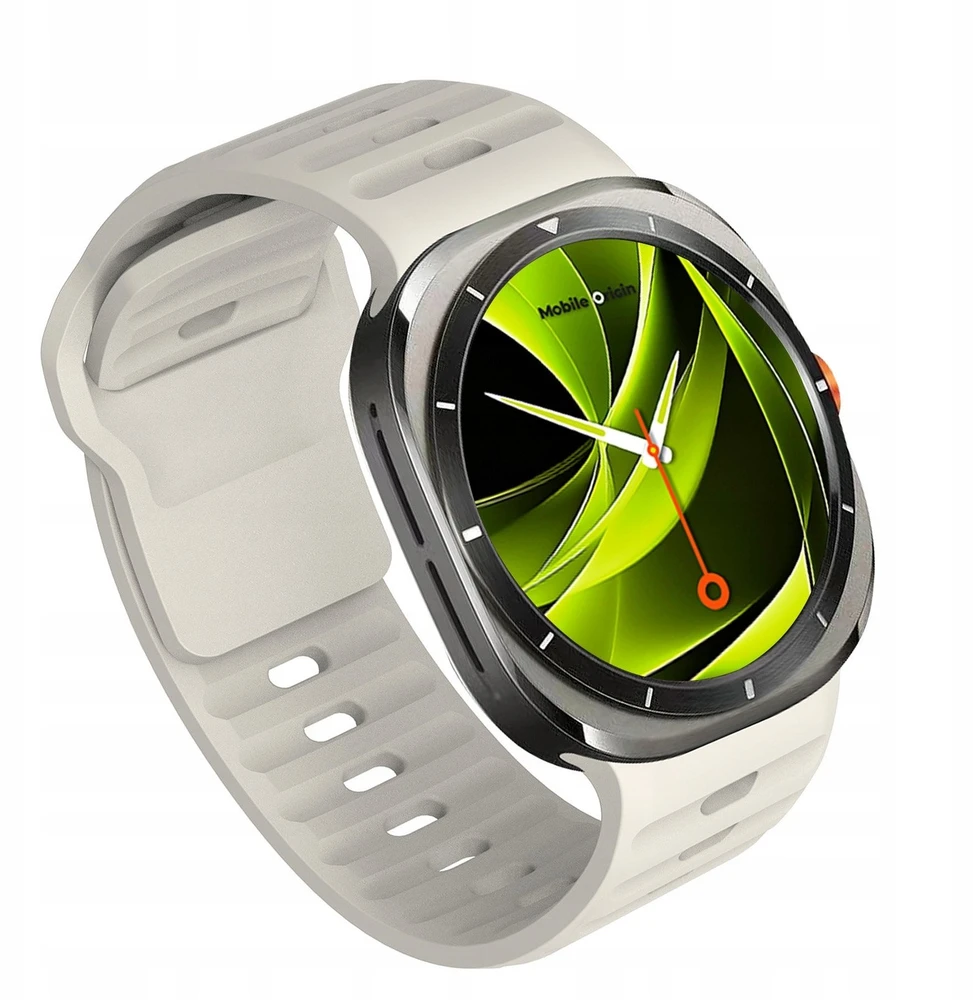 „Mobile Origin Easy Strap“ silikoninis dirželis Galaxy Watch Ultra 47mm Starlight