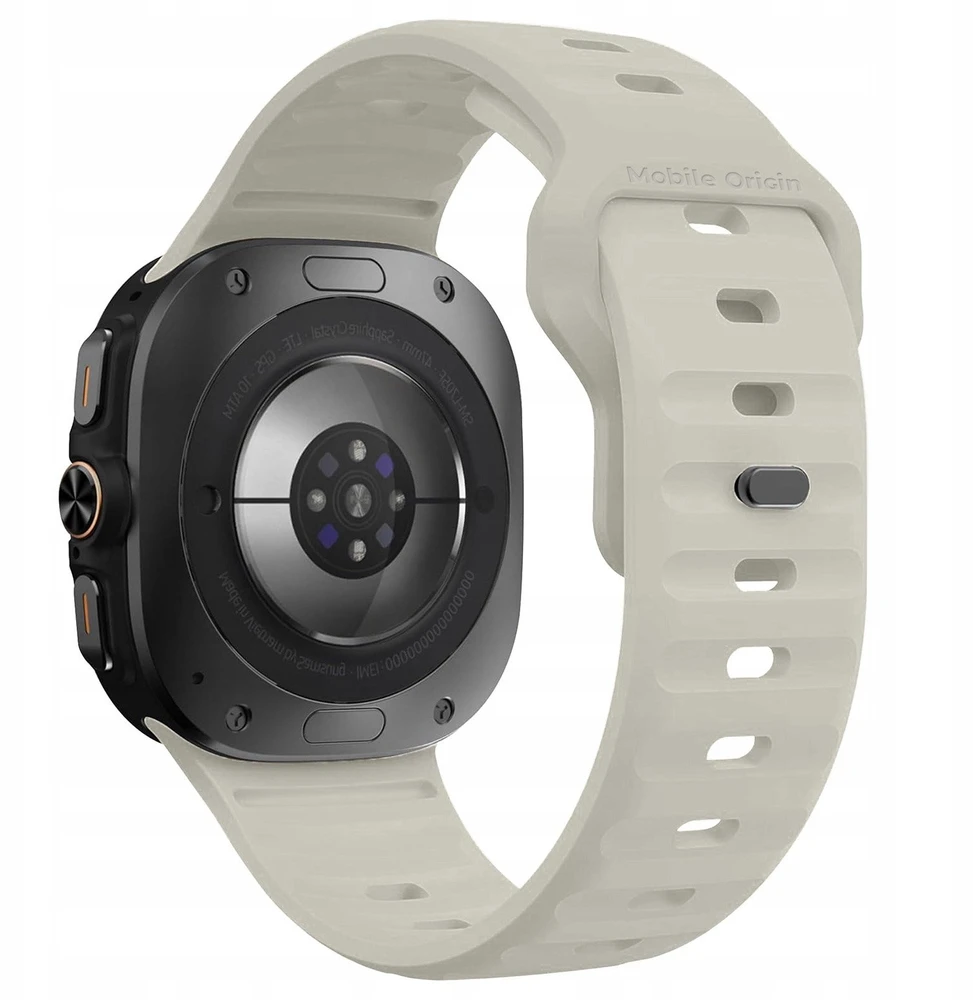 „Mobile Origin Easy Strap“ silikoninis dirželis Galaxy Watch Ultra 47mm Starlight