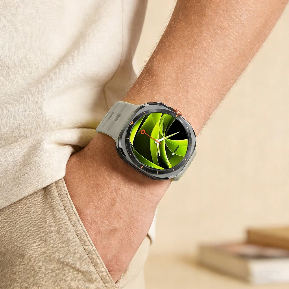 „Mobile Origin Easy Strap“ silikoninis dirželis Galaxy Watch Ultra 47mm Starlight