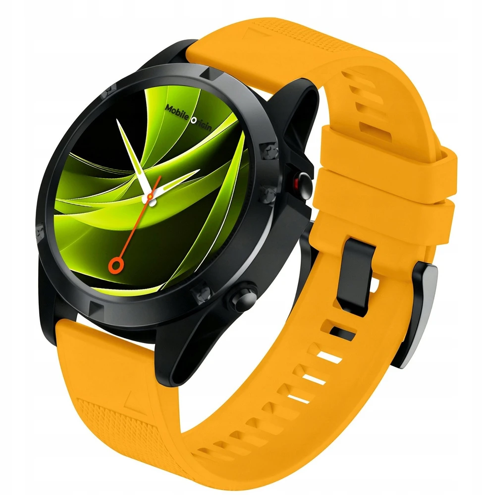 Mobile Origin Lengvai keičiamas Quick Fit dirželis, skirtas Garmin ES1, 20 mm, geltonas