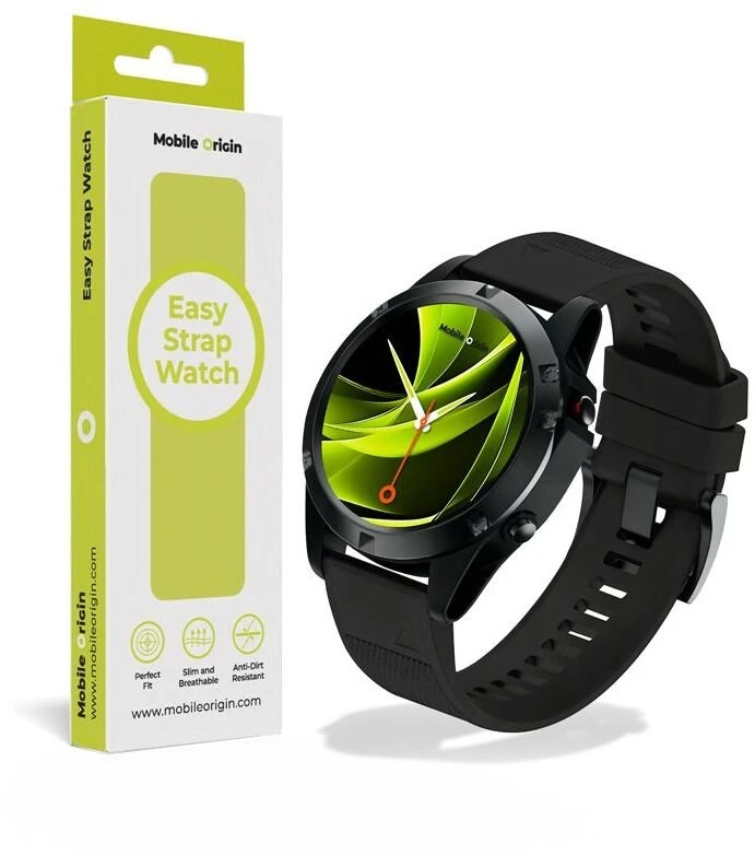 Mobile Origin Patogus greito tvirtinimo dirželis, skirtas Garmin ES1, 26 mm, juodas