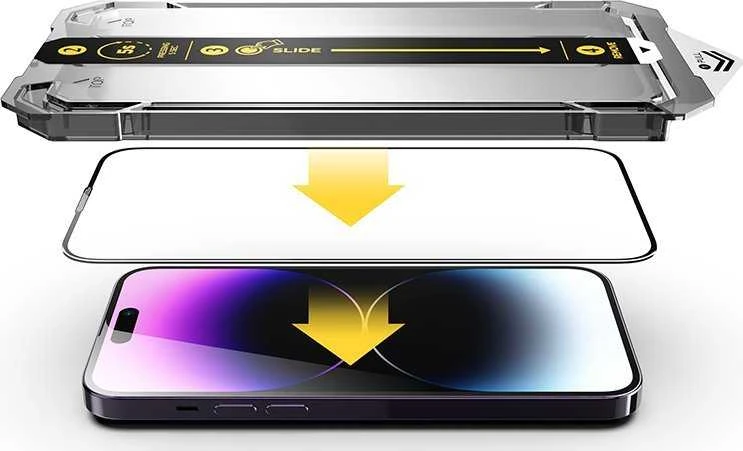 „Mobile Origin“ ekrano apsauga „iPhone 14 Pro Max“ su paprastu uždėjimu